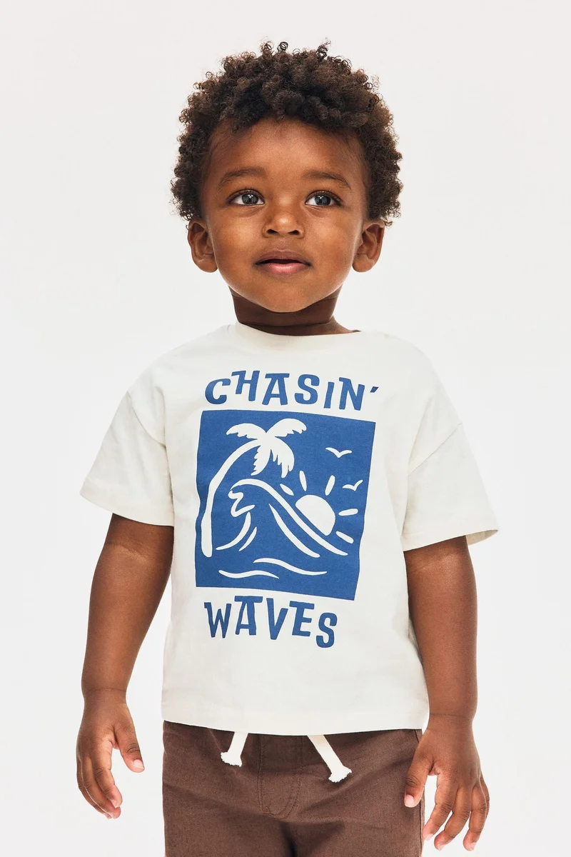 H&M Printed cotton T-shirt